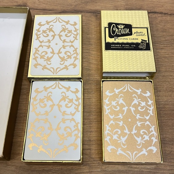 Crown Vintage New bridge playing card/score pad set Heines Royals Party Pack - Picture 6 of 11
